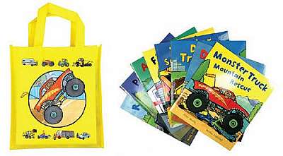 Busy Wheels: Bag Collection – 8 Book Bag Set