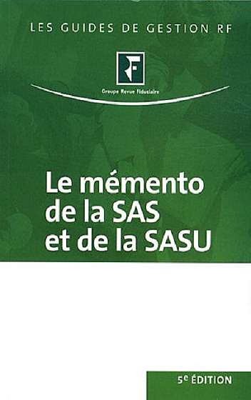 Coperta cărții Le mémento de la SAS et de la SASU