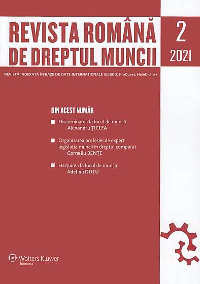 Coperta cărții Revista romana de dreptul muncii 2/2021