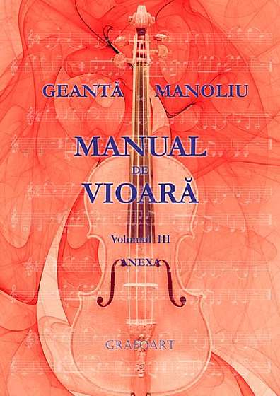 Manual de vioara Vol. 3. Anexa