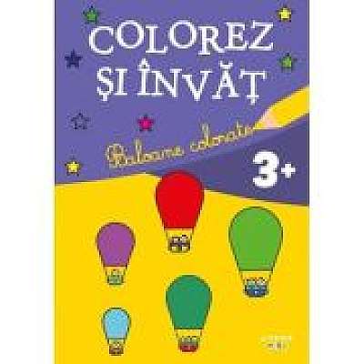 Coperta cărții Colorez si invat. Baloane colorate