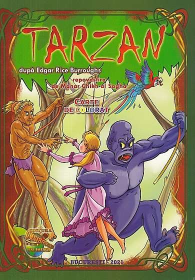 Coperta cărții Tarzan. Carte de colorat
