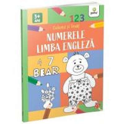 Coperta cărții Numerele si limba engleza. Colorez si invat