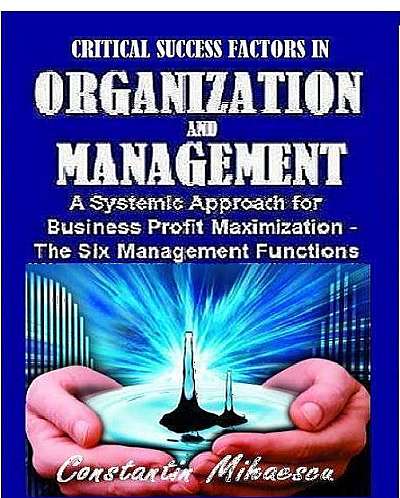 Critical Success Factors In Organization And Management