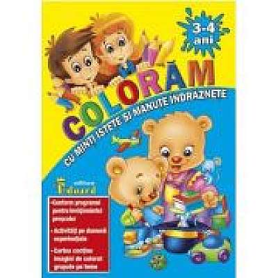 Coperta cărții Coloram cu Minti Istete si Manute Indraznete 3-4 ani
