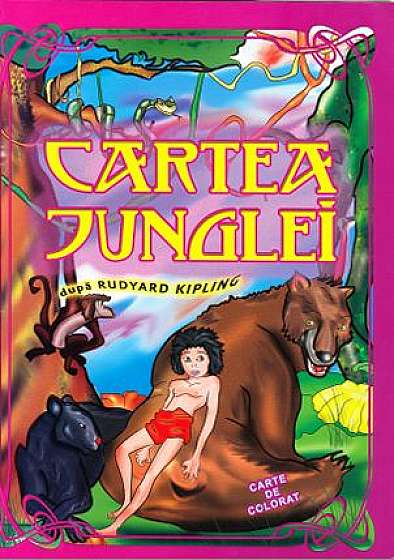 Cartea Junglei. Carte de colorat