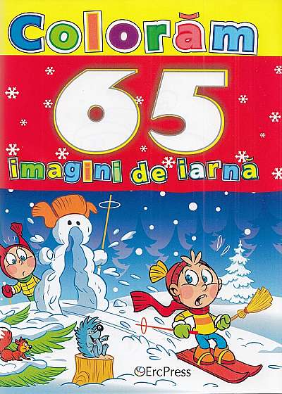 Coperta cărții Coloram 65 imagini de iarna