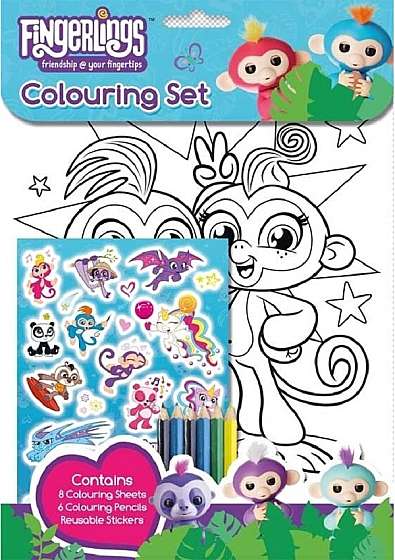 Coperta cărții Fingerlings. Set de colorat