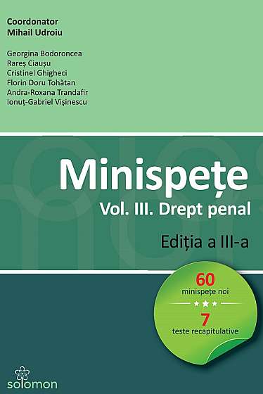 Minispete Vol.3. Drept penal