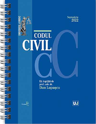 Codul civil Septembrie 2022 Ed. Spiralata