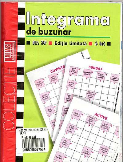 Coperta cărții  							Integrama de buzunar nr. 39/ 2023						