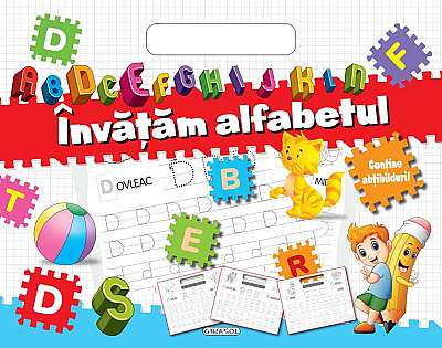  							Bloc cu abțibilduri - Învățăm alfabetul						