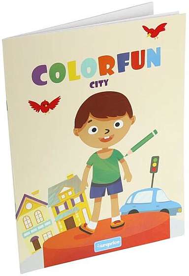 Coperta cărții  							Carte de colorat Colorfun (City)						