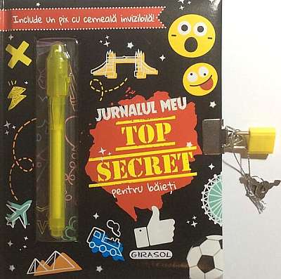 Coperta cărții  							Jurnalul meu Top Secret pentru băieți						