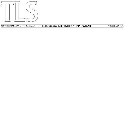 Coperta cărții Times Literary Supplement nr.6071/august 2019