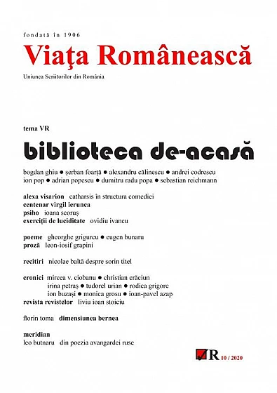 Revista "Viata Romaneasca" nr. 10 (octombrie 2020)