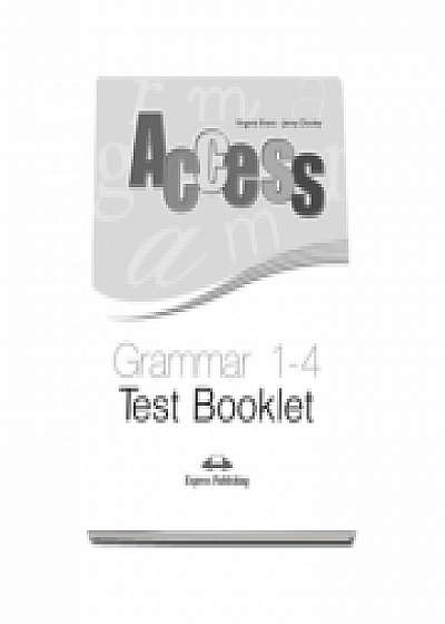 Coperta cărții Teste gramatica. Access Grammar 1-4. Test Booklet (Virginia Evans, Jenny Dooley)