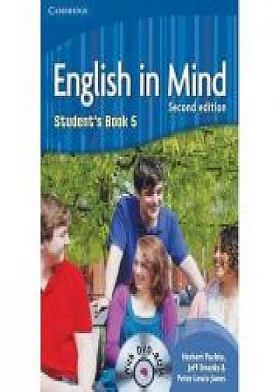 Coperta cărții English in Mind Level 5 Student's Book - (contine DVD-Rom)