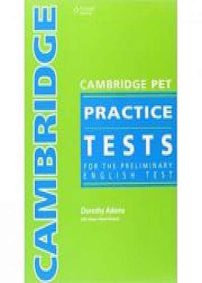 Coperta cărții Cambridge Pet Practice Tests Pack