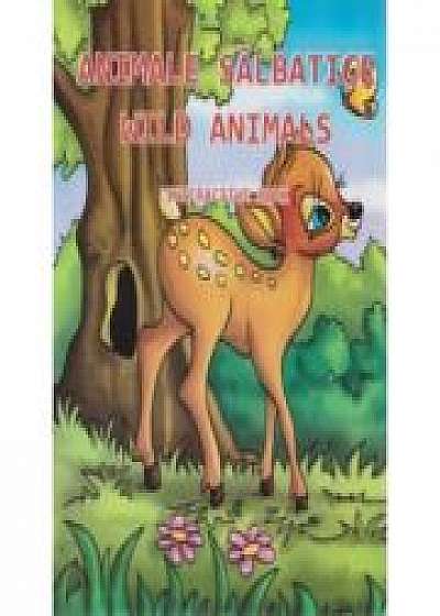 Wild animals. Animale salbatice. Interactive book
