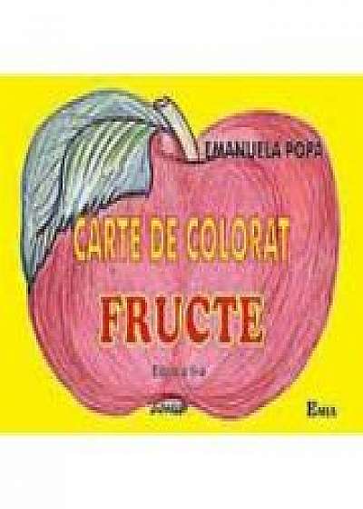 Coperta cărții Carte de colorat. Fructe - Emanuela Popa de Emanuela Popa