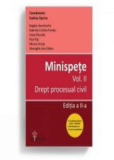 Minispete. Vol. II. Drept procesual civil. Ed. a II-a - Evelina Oprina