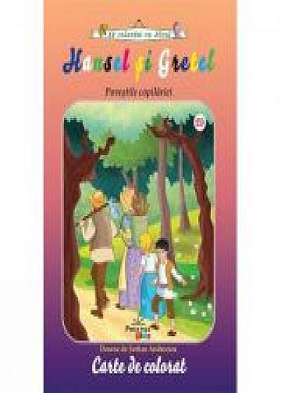 Hansel si Gretel - carte de colorat (colectia Sa coloram cu Nicol)