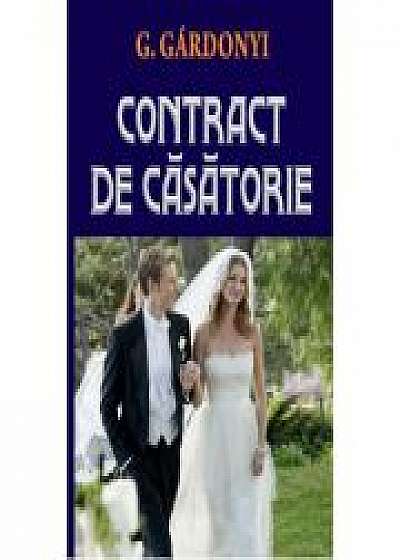 Contract de casatorie - Gardonyi Geza