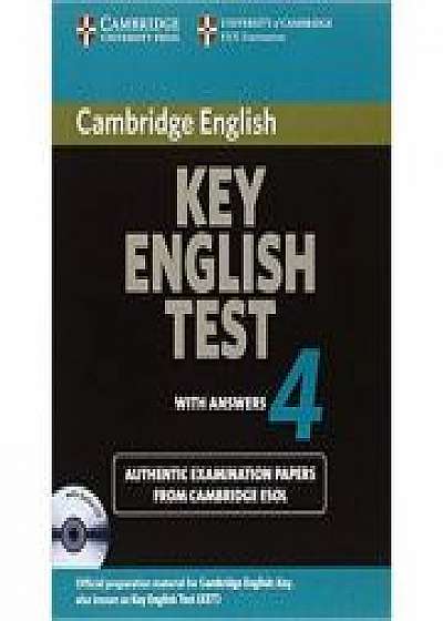 Cambridge: Key English Test 4 - Self Study Pack (KET Practice Tests)