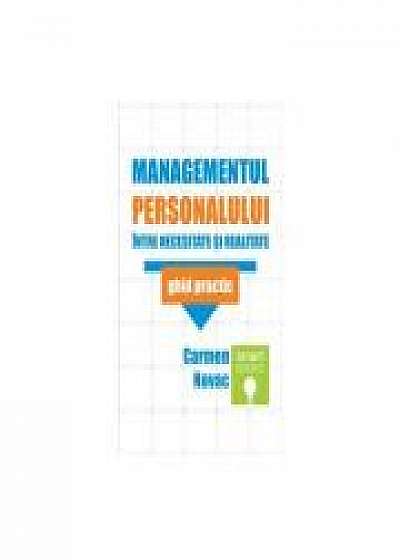 Coperta cărții Managementul personalului. Ghid practic - Carmen Novac