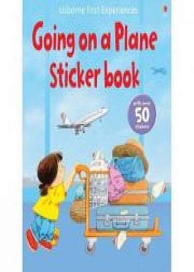 Going on a plane sticker book