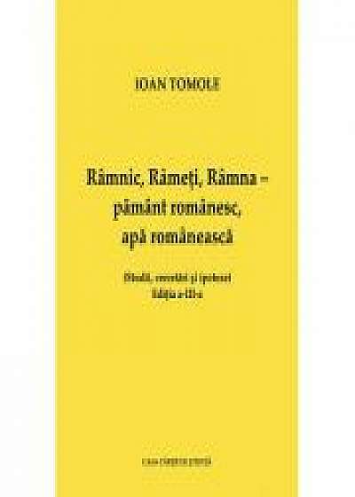 Coperta cărții Ramnic, Rameti, Ramna – pamant romanesc, apa romaneasca - Ioan Tomole de Ioan  Tomole