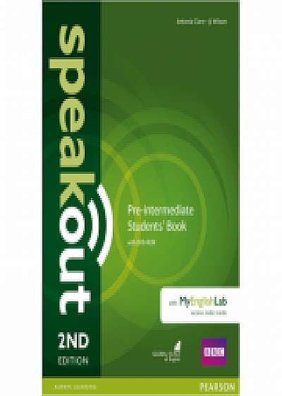 Speakout 2nd Edition Pre-intermediate Coursebook with DVD Rom &amp; MyEnglishLab - Antonia Clare