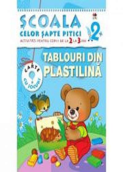 Tablouri din plastilina (2-3 ani). Scoala celor sapte pitici