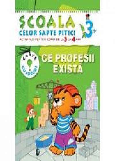 Coperta cărții Ce profesii exista (3-4 ani). Scoala celor sapte pitici