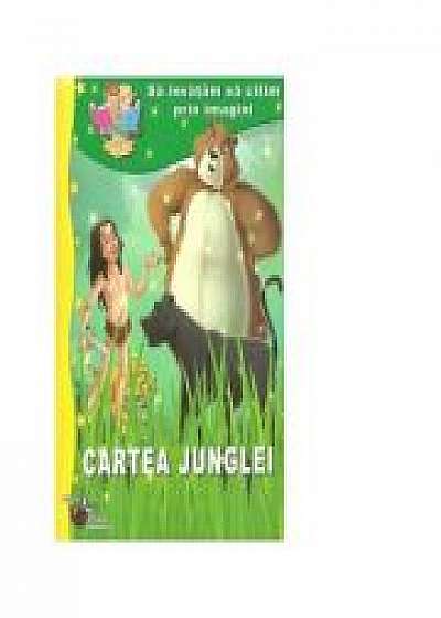 Coperta cărții Sa invatam sa citim prin imagini. Cartea junglei