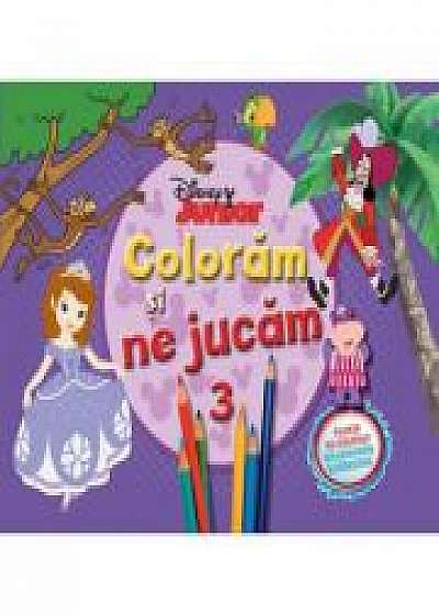 Coloram si ne jucam (vol. 3). Planse de colorat cu activitati distractive - Disney