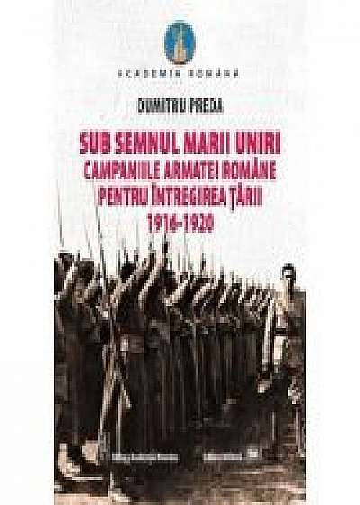 Sub semnul Marii Uniri: campaniile armatei romane pentru intregirea tarii: 1916-1920 - Dumitru Preda