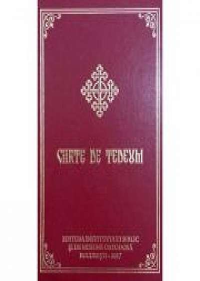 Coperta cărții Carte de Tedeum