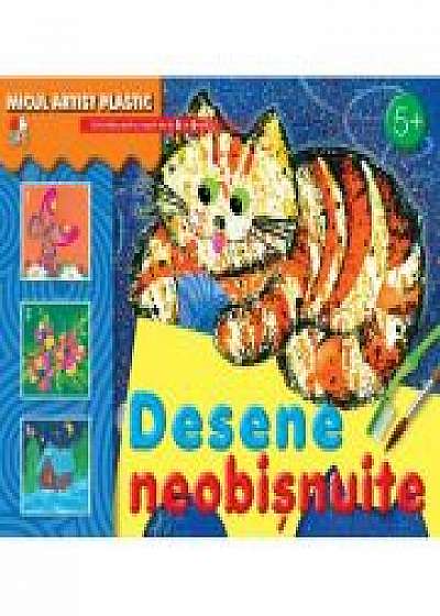 Coperta cărții Desene neobisnuite. Activitati pentru copii de la 5 la 9 ani. Micul artist plastic