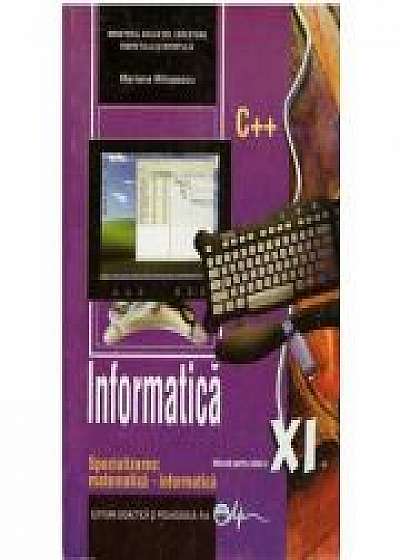 Informatica - Manual pentru clasa a XI-a, (Mariana Milosescu)