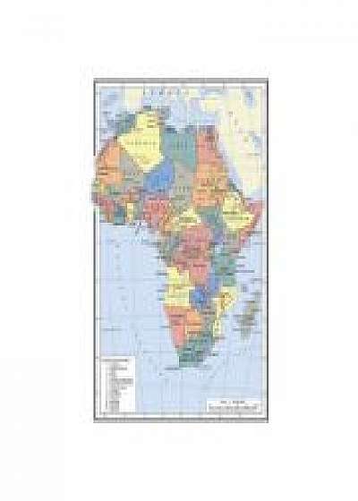 Harta Africa A4 - plastifiata