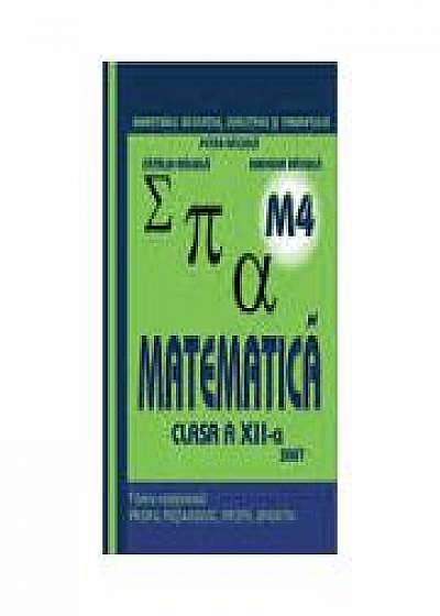 Manual. Matematica clasa XII (M4)