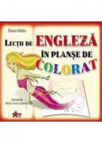 Coperta cărții Lectii de Engleza- Planse de colorat (7-12 ani) de Diana Radoi