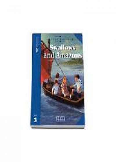 Coperta cărții Swallows and Amazons. retold by H. Q Mitchell - Readers pack with CD level 3 (Arthur Ransome) de H.Q. Mitchell