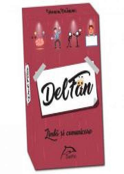 DelFan-Limba si comunicare. Joc cu 64 de cartonase ce contine 4 arii super distractive: Cultura generala, mima, descriere verbala si desen