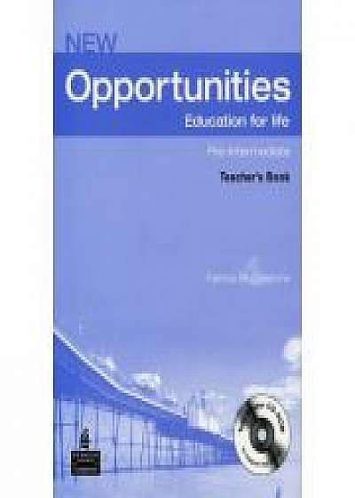 New Opportunities Pre-Intermediate Teachers Book with Test