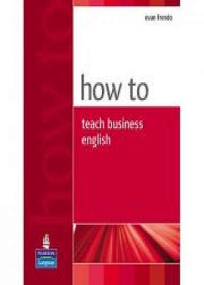 How To Teach Business English (Evan Frendo)