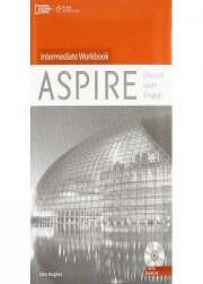 Coperta cărții Aspire Intermediate: Workbook with Audio CD