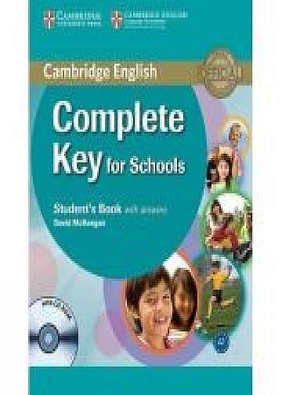 Coperta cărții Complete Key for Schools Student's Book with Answers - (contine CD)